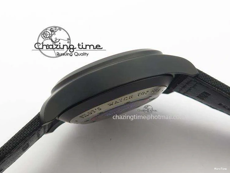 MIROTIME 0505 Pilot Chrono IW388003 Real Ceramic V6F 1:1 Best Edition On Black Nylon Strap A StreetReady 7284